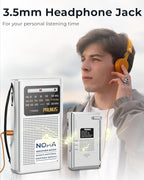 PRUNUS J161 NOAA Weather Radio AM FM, Battery Operated Radio - Image 6