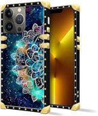Compatible with iPhone 13 Pro Max Case, Starry Sky Colourful Mandala Luxury - Image 2