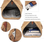 KL928 PU Leather Vintage Backpack – Large Casual Daypack Outdoor Travel - Image 4
