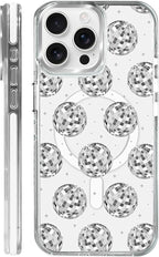 Case for iPhone 15 Pro, Disco Ball Grayish White Phone Case Design，for Women by Toulas