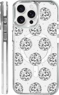 Case for iPhone 14 Pro Max, Disco Ball Grayish White Phone Case Design，for by Toulas