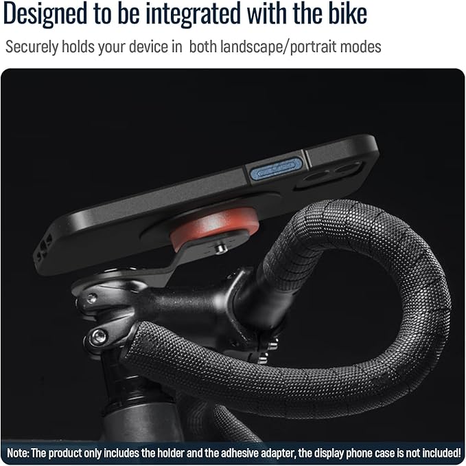 Bike Phone Mount, Mountain Bicycle Stem Cell Phone Holder, Universal Aluminum - Image 3