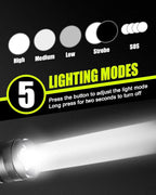 Victoper LED Flashlights 2 Pack, High Powered Lumens Super Bright Tactical - Image 3