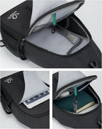 WATERFLY RFID Crossbody Sling Backpack Sling Bag Travel Hiking Chest Bag Daypack - Image 4
