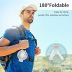 HandFan 10400mAh Portable Hand held Fan, 40Hrs Long-Lasted Hand Fan Rechargeable - Image 6