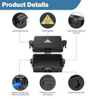 Mini Outdoor Electrical Box, IP54 Waterproof Extension Cord Cover Weatherproof - Image 3
