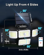 CLAONER Solar Outdoor Lights Motion Sensor 3500LM 288 LED Solar Security Lights - Image 8