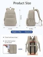 Uselike Travel Backpack for Women, 15.6 Inch Laptop Backpack, Quilted College - Image 4