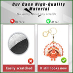 BORKUANA Leather Keychain Holder Case Compatible - Image 3
