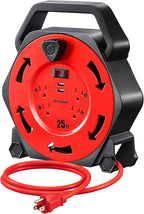 DEWENWILS Cord Reel with 4 Power Outlets, 2-USB Ports, 25FT Retractable by DEWENWILS