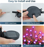 Slyuexu Solar Garden Lights Outdoor Waterproof, 2 Pack 16 LED Swaying Firefly - Image 6