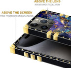 Compatible with iPhone 16 Pro Case, Glistening Golden Butterfly Vibrant Purple - Image 6