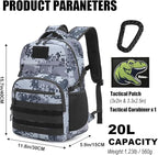 Kids Tactical Backpack Army Molle Bookbag Military Boys Backpack - Image 2