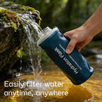 GUYI 500ml Collapsible Water Filter Bottle, Removes Impurities, BPA Free - Image 6
