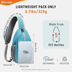 SKYSPER Sling Bag RFID Cross Body Bag Recycled Crossbody Backpack Travel Daypack - Image 5
