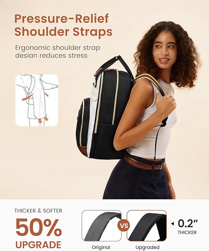 LOVEVOOK Backpack for Women, Laptop Backpack Women, 15.6 Inch Laptop Bag - Image 5