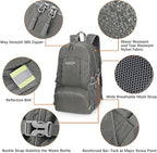 G4Free 40L Lightweight Packable Hiking Backpack, Waterproof Travel Daypack - Image 4