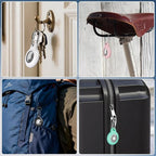 AirTag Holder with 304 Carabiner, 4 Pack IPX8 Waterproof Shockproof PC Hard Case - Image 7