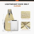 SKYSPER Sling Bag RFID Crossbody Sling Backpack Cross Body Shoulder Bag Travel - Image 5