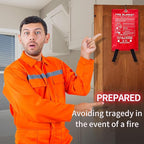 2 Pack Fire Blankets Emergency for Home, 40” x 40” Silicone-Coated Fiberglass - Image 2