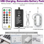 HXWEIYE Rechargeable Fairy Lights - Image 6