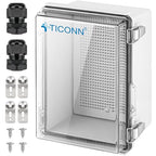 TICONN Outdoor Electrical Box Waterproof, Junction Box IP67 ABS Plastic by TICONN