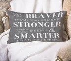 EKOBLA Decorative Pillow Cushion Covers Inspirational Life Quotes You are by EKOBLA