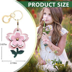 BORKUANA Leather Keychain Holder Case Compatible - Image 3