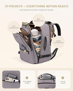 LOVEVOOK Travel Backpack for Women & Men, 40L Large Carry On Backpack Airline - Image 8