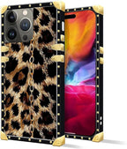 Compatible with iPhone 15 Pro Max Case, Seamless Gold Chain Leopard Luxury - Image 2