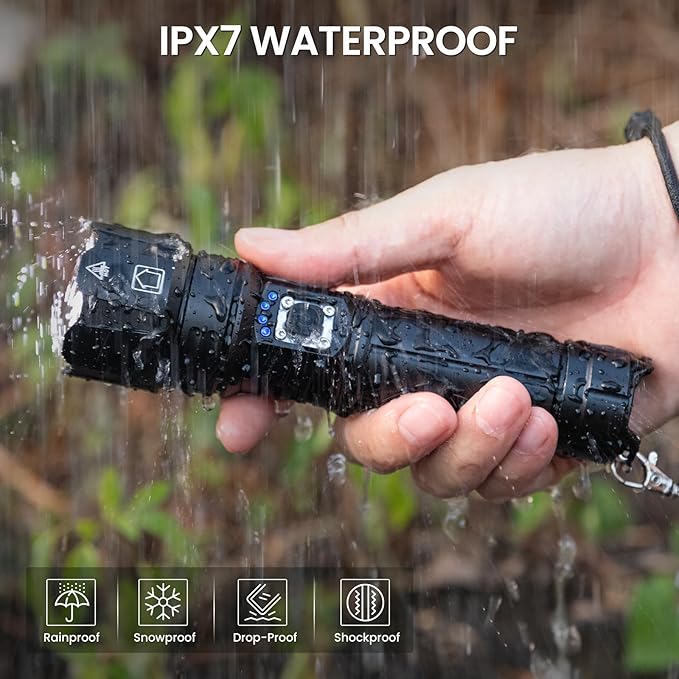 Rechargeable Flashlights High Lumens, 000 Lumen Brightest Led Flashlight - Image 7