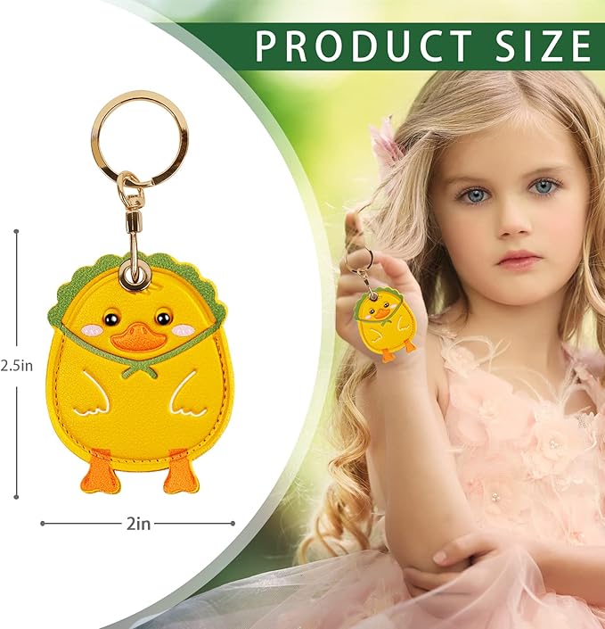 Leather Keychain Case Holder Compatible - Image 2