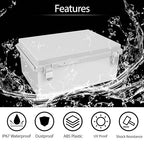 LeMotech Electrical Box, IP67 Waterproof Hinged Cover Stainless Steel Latch - Image 3