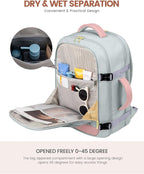 LOVEVOOK 50L Travel Backpack for Women Flight Approved, Carry on Backpack for - Image 5
