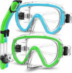 Bairuifu 2-Pack Snorkel Gear for Adults | Enhanced Anti-Fog & Anti-Leak by BAIRUIFU