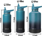 RUBYFLASK 40oz Insulated Water Bottle - Image 6