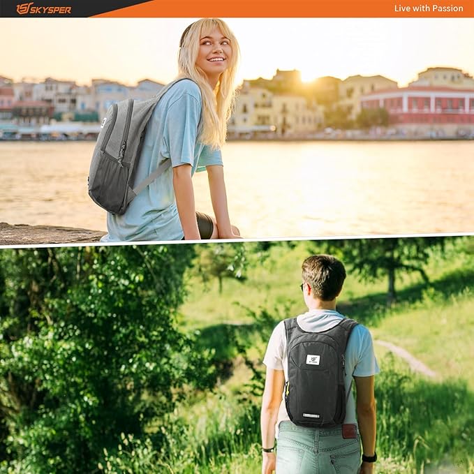 SKYSPER Small Hiking Backpack 10L Packable Lightweight Back Pack Foldable - Image 6
