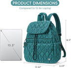 CLUCI Puffy Quilted Backpack Purse - Image 4