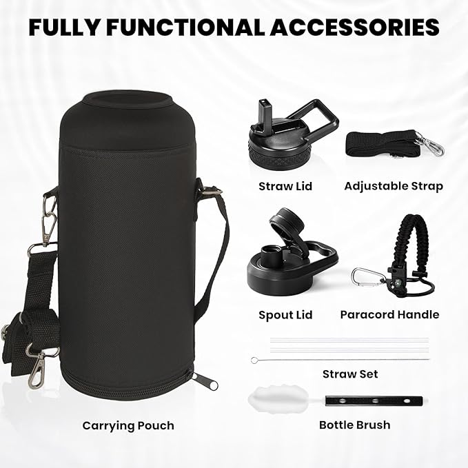 RAYMYLO Insulated Water Bottle 87 oz, Triple Wall Vacuum Stainless Steel - Image 6