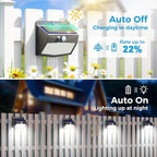Peasur 20 Packs Solar Outdoor Lights Motion Sensor Solar Security Light - Image 2