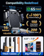 HTU 【98+LBS Strongest Suction & Military-Grade】 Ultimate Car Phone Mount【Patent - Image 4