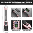 WdtPro Rechargeable LED Flashlights High Lumens, Super Bright 90000LM - Image 9