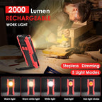 Rechargeable LED Work Light, OTYTY 40W 2000LM Magnetic Work Light Battery - Image 3