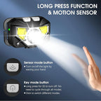 LHKNL Headlamp Flashlight, Lumen Ultra-Light Bright LED Rechargeable Headlight - Image 3