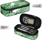 Palm Leaves Pencil Case Green Tropical Plant Pencil Bag Pen Markers Pouch - Image 7