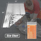 QIO CHUANG Emergency Mylar Thermal Blankets -Space Blanket Survival kit Camping - Image 2