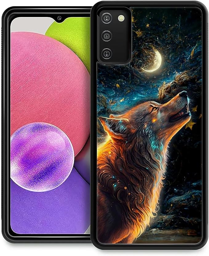 for Samsung Galaxy S20 FE Case, Star Cave Hungry Wolf Pattern Graphic Design by FKBRCL4U