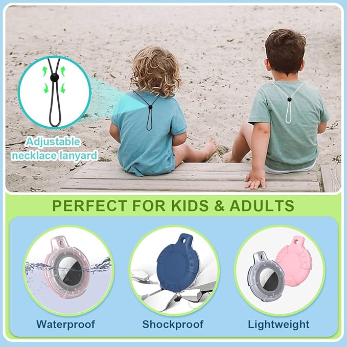 for Air Tag Bracelet & Airtag Necklace, Silicone Wristband Air tag Holder Kids - Image 6