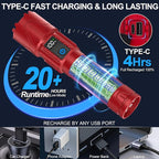 Rechargeable Tactical Flashlights 2000 High Lumens - 5000mAh Super Bright LED - Image 6