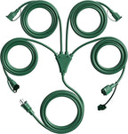 Eversimpleinc 1 to 4 Splitter Extension Cord, 3 Prong Plug by EversimpleInc